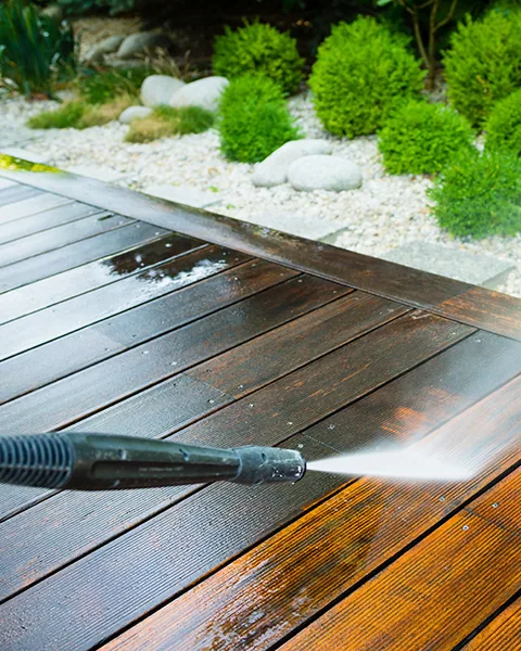 Deck Cleaning service by Mr. Softwash